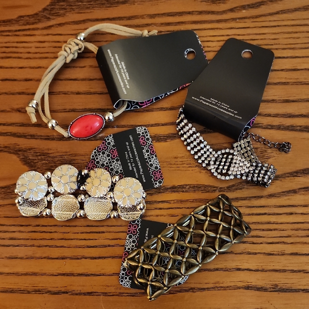 Four Paparazzi Bracelets